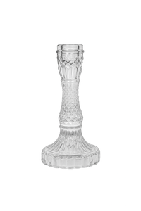 Lasinen kynttilänjalka, 17 cm
